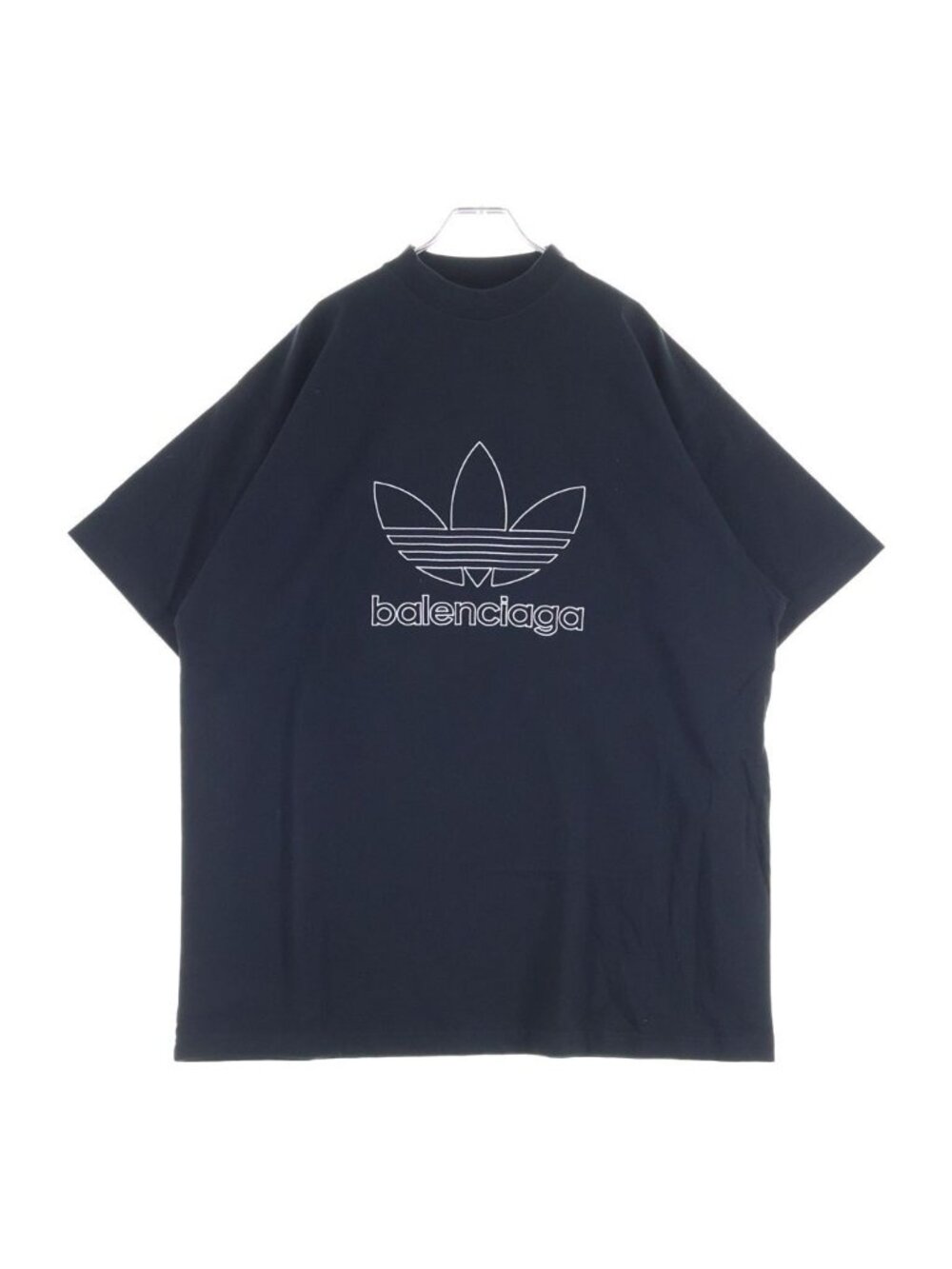 Balenciaga Adidas Oversized Tee Logo Embroidery Oversize Short Sleeve T-Shirt